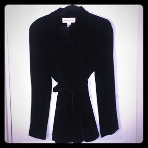 Jones New York vintage velvet Blouse size 10